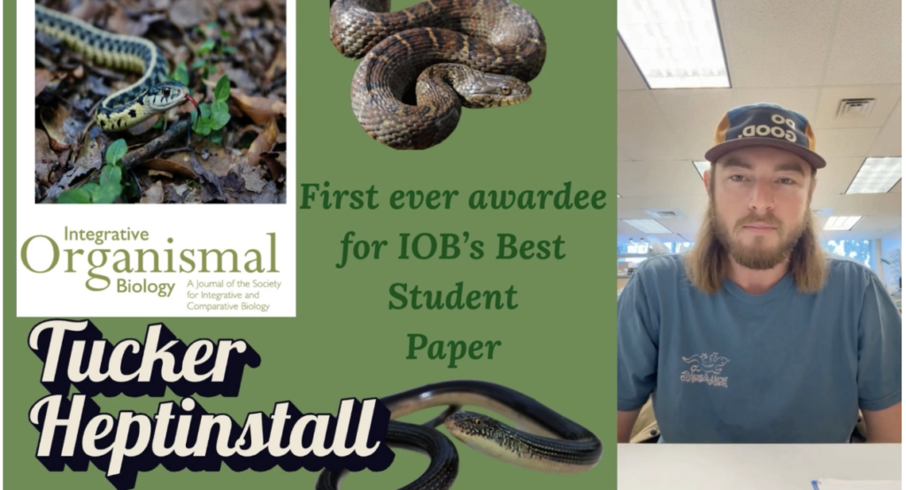 Best student paper awardee Tucker Heptinstall